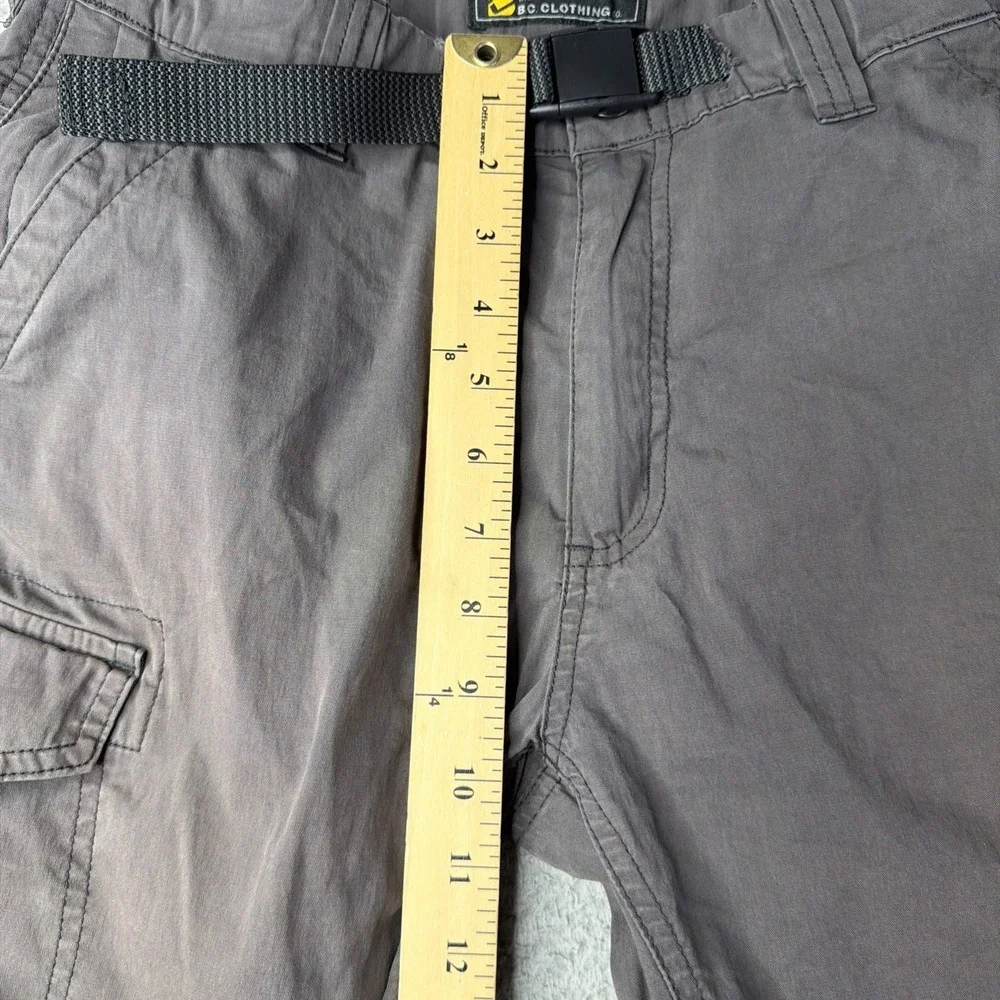 BC Clothing Convertible Mens Gray Cargo Small X30 (30x27) Grey